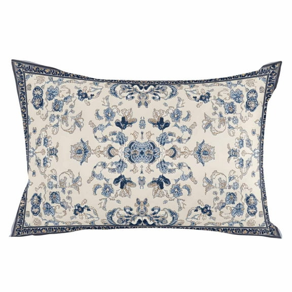 Boho Ethnic Throw Pillow Cover 12 x 20 Inch Decorative Pillow Cover Vintage Shabby Southwest Floral Motifs Lumbar Pillowcase Seasonal Rectangle Cushion Case for Couch Sofa Bed Living Room