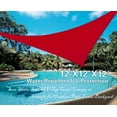 thumbnail image 2 of STRONG CAMEL Sun Shade Sail UV Top Cover Canopy Triangle for Outdoor Patio Lawn Backyard-Red, 2 of 3