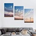 thumbnail image 4 of Nawypu  Canvas Wall Art Prints Palm Springs California Renewable Energy Wind Farm Stretched &amp; Framed Painting Poster Artwork Home Decor for Living Room Ready to Hang 12''x16''X3 Panels, 4 of 4