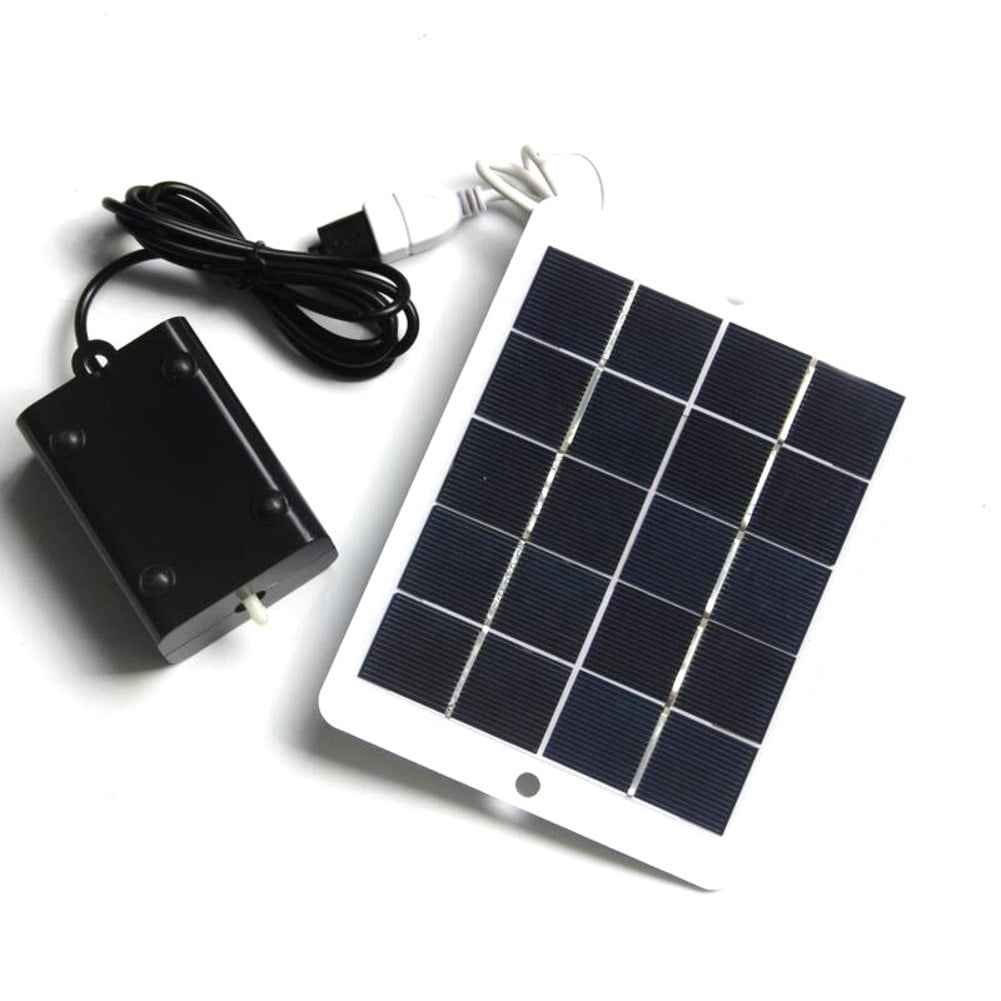AFQH 3W 5V Solar Panels Solar Oxygen Pump Kit For Aquarium Fish Tank Oxygenator Home Improvement Tool Accessory In Stock
