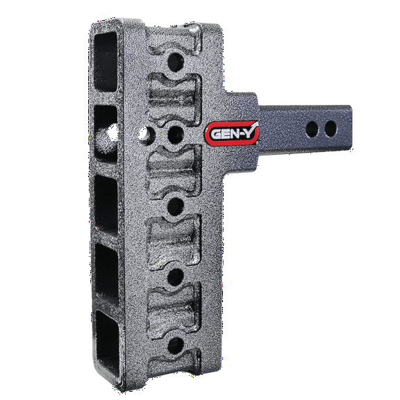 GEN-Y GH-205 MEGA-DUTY Adjustable 7.5" Offset Drop Hitch for 2" Receiver - 16,000 LB Towing Capacity - 2,000 LB Tongue Weight