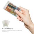 thumbnail image 3 of OULII 100Pcs Baseball Card Protectors PVC Clear Sleeves with Easy Open Design for Games, 3 of 8