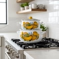thumbnail image 4 of STPGoods Juicy Lemons Enamel Stockpot with Glass Lid 6.55 Qt (6.2 L) Enameled Aluminum Belly Deep Stock Pot for Cooking Induction Soup Pot, Yellow, 4 of 4