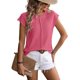 thumbnail image 2 of Top Informal de Corta con Cuello Redondo y Aguja Gruesa para Mujer, Color Rosa, Talla L, 2 of 6