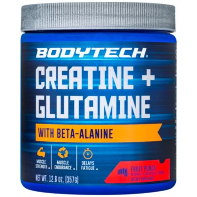 Creatine and Glutamine with Beta Alanine Fruit Punch  Supports Muscle Growth, Recovery and Immune Health (12.6 Ounce Powder) by