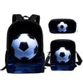 thumbnail image 1 of C Luo Messi fútbol alrededor de la estrella niños tres juegos de bolsas de escuela bolsa de lápiz grande, 1 Afortunado Sencillez, 1 of 2
