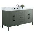thumbnail image 5 of Vanity Art 60” Single Sink Bathroom Vanity Cabinet with Engineered Marble Countertop, 5 of 9