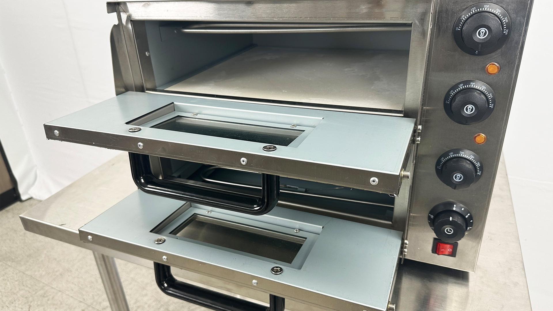 3000W Commercial Electric Oven, Double Deck Pizza Oven, Bakery 220V