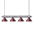 thumbnail image 1 of Wellmet 70 Pool Table Light Billiard Lighting, 4 Lights Pool Table Lights Industrial Island Lights Hanging Light Fixture for Billiard Table, Game Room, Billiard Room, Kitchen, 1 of 4