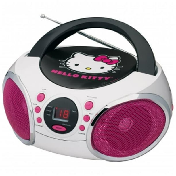 Hello Kitty KT2026MBY Portable Stereo CD Boombox with AM & FM Radio