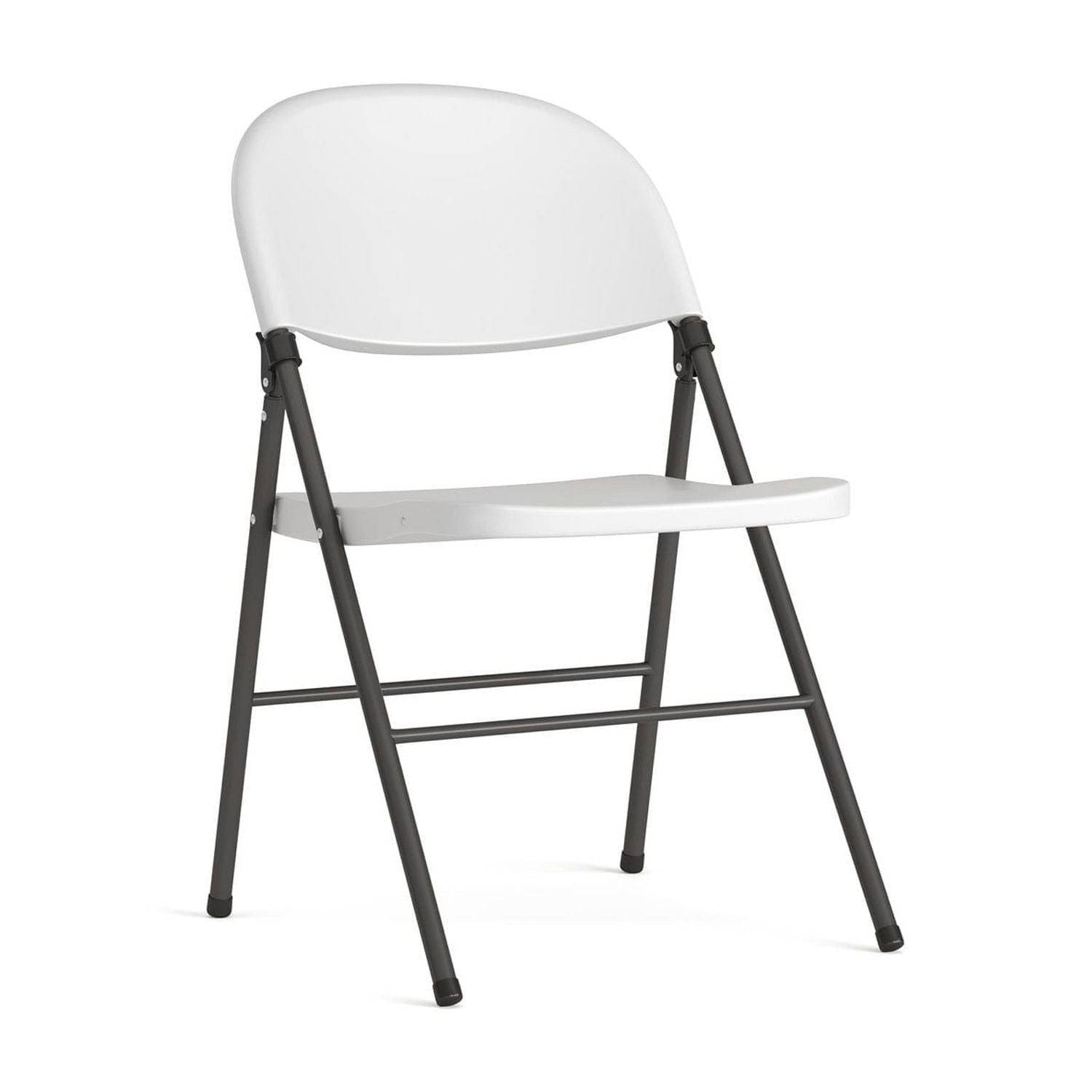 Flash Furniture Hercules Series Charcoal Frame White Plastic