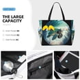 thumbnail image 2 of Wukai Watercolor Turtle5 Print Zipper Bag,large Beach Tote Bag,Waterproof Sandproof Bag,Grocery and Picnic Tote Travel Bag, 2 of 5