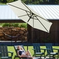 thumbnail image 5 of C-Hopetree 7.5 ft Outdoor Patio Market Table Umbrella with Tilt, Ivory, 5 of 7