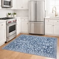 thumbnail image 3 of GLATTICE Entryway Rugs 3x5 ft Washable Area Rug Super Soft Rug Non Slip Rubber Backed Entry Rug for Kitchen Bedroom Office Living Room, Blue, 3 of 8