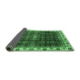 thumbnail image 2 of Ahgly Company Indoor Rectangle Abstract Emerald Green Modern Area Rugs, 2' x 5', 2 of 4