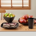 thumbnail image 5 of TINANA Wheat Straw Dinnerware Sets, Service for 4, 16 PCS Unbreakable Plastic Dinnerware, Dishwasher Microwave Safe - Black, 5 of 6
