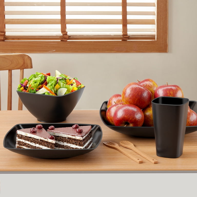 TINANA Wheat Straw Dinnerware Sets, Service for 4, 16 PCS