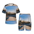 thumbnail image 1 of KLL Ensemble de Pyjama à Manches Courtes Imprimé Phare pour Enfants, Ensemble de Pyjama Doux pour Garçons et Filles-TTG, 1 of 6