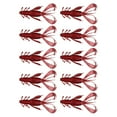 thumbnail image 2 of Baohd 10pcs Bait Shrimp Realistic Reusable Double-Color Wire Baits Bionic Practical Vivid Sporting Goods Playing Barbed 4#, 2 of 8
