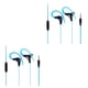 thumbnail image 1 of Matsuzay Auriculares con gancho para la oreja Auriculares estéreo para correr Super Bass Sport Auriculares con cable Cómodos de usar Azul 2piezas, 1 of 5