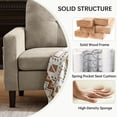 thumbnail image 6 of Soscana Living Room Sectional Sofa Couch with Reversible Ottoman 3 Seater L-shaped Couch Convertible Modular Sofa for Home Small Space Apartment Office Studio,Storage Design,Tool Free Assemble, 6 of 11