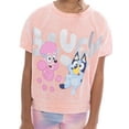 thumbnail image 6 of Bluey and Coco Girls Iridescent Short Sleeve Graphic Top, Sizes 4-16, 6 of 9