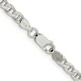 thumbnail image 3 of Sterling Silver 4.15mm Flat Cuban Anchor Chain (26 X 4.15) Made In Italy qfan100-26, 3 of 5