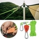 thumbnail image 4 of Suspensión de cuerda de trinquete de polea ajustable reflectante para acampar senderismo antideslizante 4mm 4m Verde Claro Zulema Cuerda de viento de tienda, 4 of 8