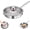 7.87in/Lid, variant on Titanium Hammered Pan Pro with Lid, Multifunctional Ultra-Durable Scratch-Resistant Non Stick, Even Heating for Cooking, Titaniums Nutri Pans Compatible with All Cooktops