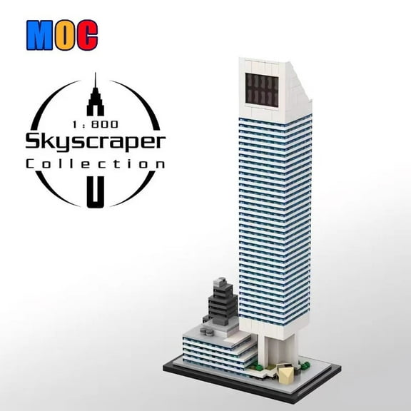 MOC 150550 Citigroup Center Modular Building Blocks Set Skyscraper MOC Bricks Toys 1:800 DIY Model 1110pcs