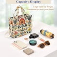thumbnail image 5 of FORMRS Womens Corduroy Tote Bag Crossbody Shoulder Handbag with Pocket, Beige Floral, 5 of 7
