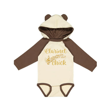 

Inktastic Clarinet Chick Clarinetist Music Gift Gift Baby Girl Long Sleeve Bodysuit