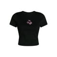 thumbnail image 5 of No Boundaries Cotton Crewneck Cropped Tee, Women's XXS-XXL, 5 of 5