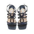 thumbnail image 2 of Lady Couture Devine Rhinestone Block Heel Dressy Sandal, Navy, 5, 2 of 5