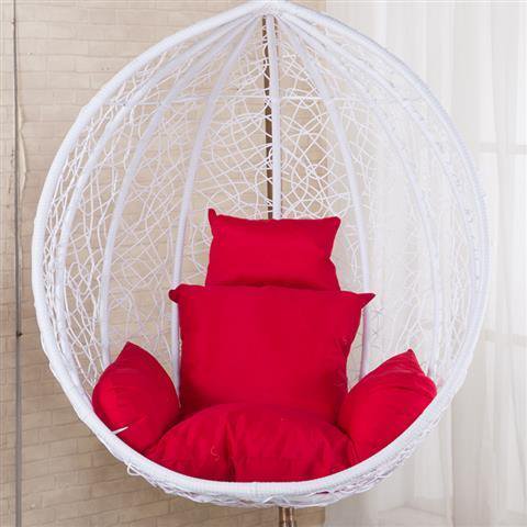Hamaca colgante de estilo moderno, cojines de Silla, almohada de asiento de seda de hielo para sofá oscilante al aire libre Fivean unisex