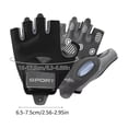 thumbnail image 3 of Half-Finger Fitness Gloves With Wrist Strap Fingerless Workout Gloves Gym Gloves Training Gloves Silicone Palm Padding, 3 of 5