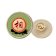 thumbnail image 1 of Ajedrez de China Broche de oro metálico circular, 1 of 3