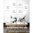 thumbnail image 6 of Motivational Wall Decor Inspirational Office Wall Art 𝗙𝗿𝗮𝗺𝗲𝗱 Black Quotes Wall Art Encouraging Canvas Posters for Office Bedroom Sayings for Wall Decor - 8\u201d x10\u201d x6 PCS (Framed), 6 of 6