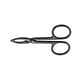 thumbnail image 4 of Pinzas para cejas con forma de tijera, recortador de cejas, depilador para recortar el vello de la nariz negro recto, 4 of 9