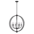 thumbnail image 6 of Golden Lighting Colson 6-light Chandelier in Matte Black, 6 of 10