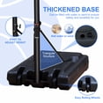 thumbnail image 3 of Pool Basketball Hoop, 3.1ft-4.7ft Height Adjustable Basketball Hoop for Pool Swimming Pool Basketball Hoop with 36" Backboard for Indoor Outdoor, Black, 3 of 6