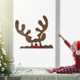 thumbnail image 2 of Christmas Door Stickers Decorations, Winter Christmas Snowman Wall Stickers Cover Removable Felt Cloth Snowman Santa Claus Elk Window Stickers Clings for Christmas Home Decorations, 2 of 6