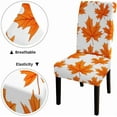 thumbnail image 4 of Autumn Living Room Chair Covers Set of 4 Maple Leaf Fall Parsons Chair Slipcovers for Dining Room Hotel Kitchen, 4 of 7