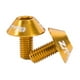 thumbnail image 5 of Eigraketly Soporte de cabeza de seta pernos de montaje tipo M5x10 tornillo de cabeza hexagonal portabotellas de bicicleta piezas de estante 2 uds perno de amarillo 2piezas Eigraketly  CBP099756, 5 of 5