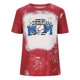 thumbnail image 1 of Camiseta holgada de manga corta con cuello en V y estampado informal elegante para mujer OAVQHLG3B Store  lin121212, 1 of 5