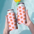 thumbnail image 3 of 2 Pcak Sleeves Beer Cooler Bags Insulated Collapsible Beer Sleeve Grapefruit Can Cooler Sleeve for Birthday Party Wedding, 3 of 4