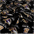 thumbnail image 3 of NFL Baltimore Ravens 58" 100% Cotton Sports Logo Craft Fabric By the Yard, Multi-color, 3 of 11