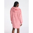 thumbnail image 4 of Joyspun Women's Oversized Hooded Plush Lounger, Size XS-3X, 4 of 6