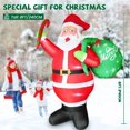 thumbnail image 3 of Papá Noel inflable navideño de 8 pies con luces LED para exteriores, 3 of 7