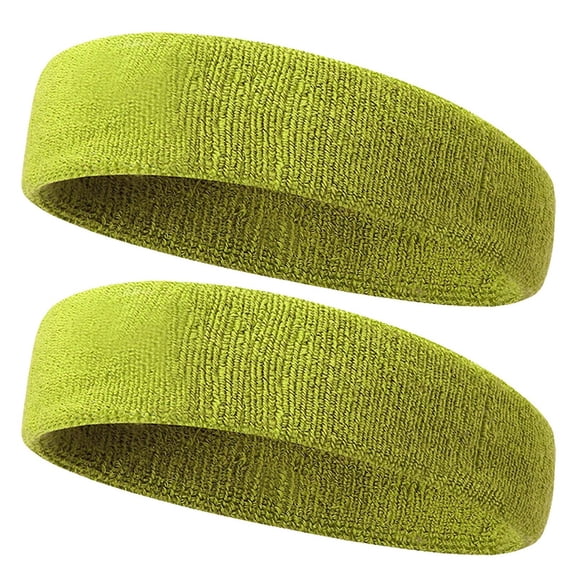 Outfmvch Headbands,Workout Headbands Sweat Band Wicking Sports Cotton Thick Pile Cloth Wweat Proof Belt Headbands Non Slip Running Headband Army Green One Size
